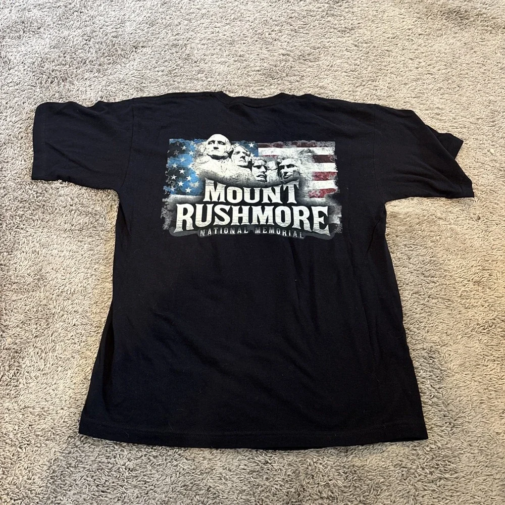 2016 STURGIS Mount Rushmore Double Sided Motor Cycle Rally Large Tee Shirt T - Picture 5 of 5